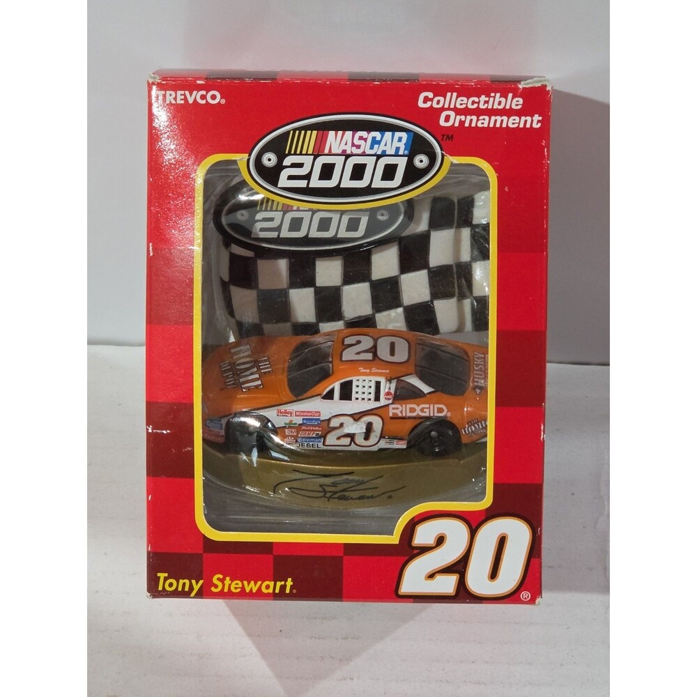 Tony Stewart #20 2000 NASCAR Christmas Collectible Car  Ornament Trevco